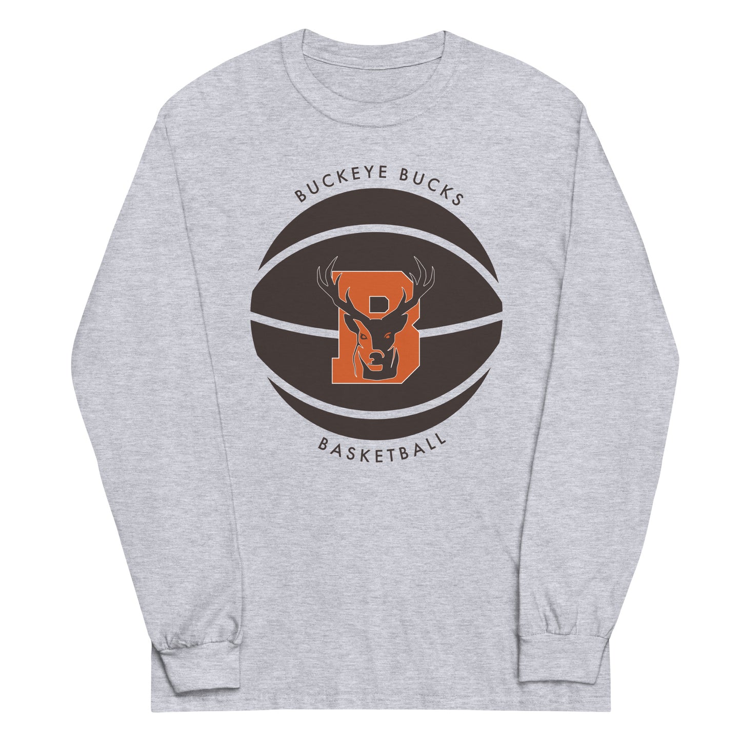 Buckeye Basketball - Adult Gildan Long Sleeve Tee