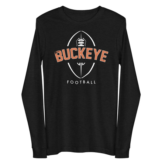 Buckeye Football Distressed - Long Sleeve Tee