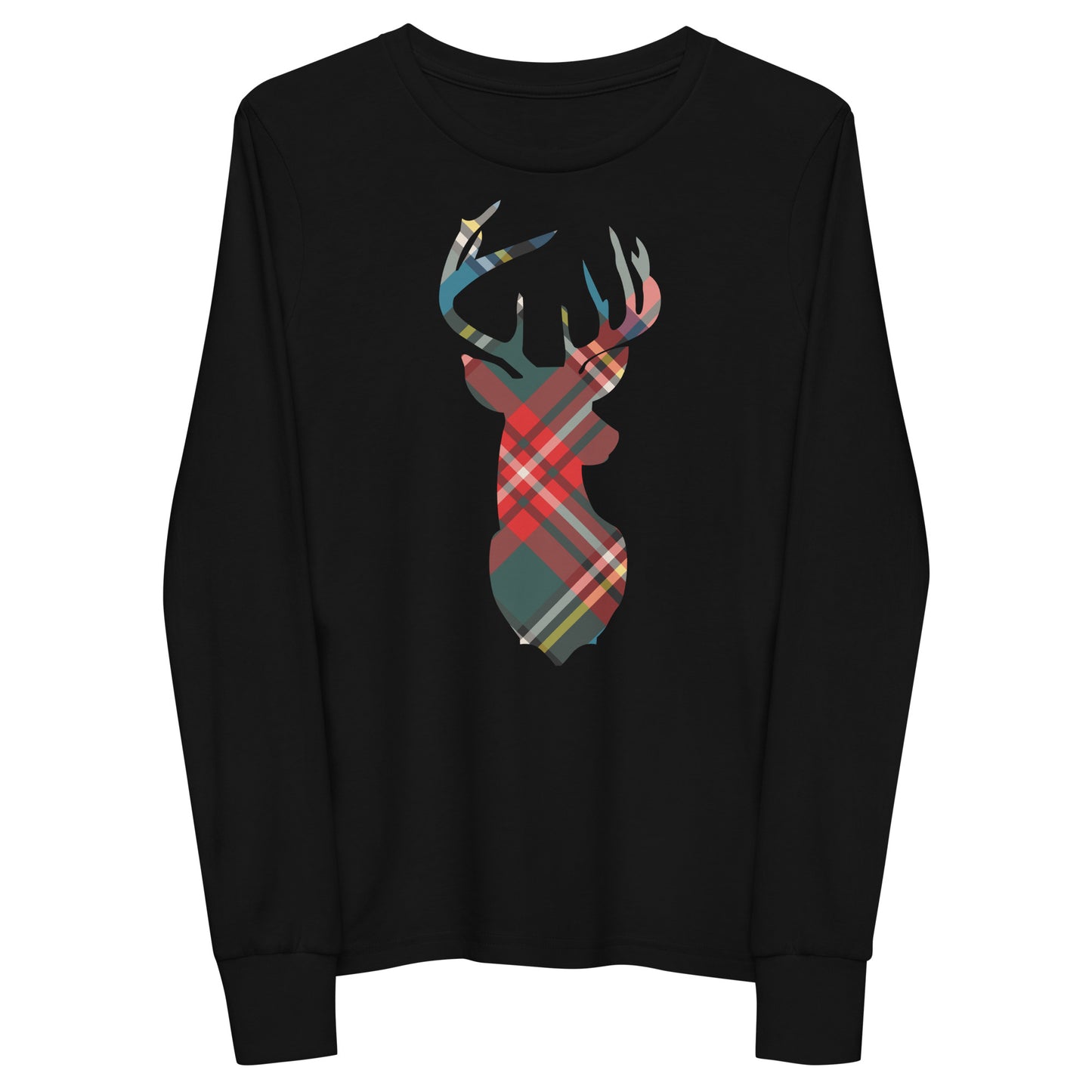 Holiday Red Buck - Youth long sleeve tee