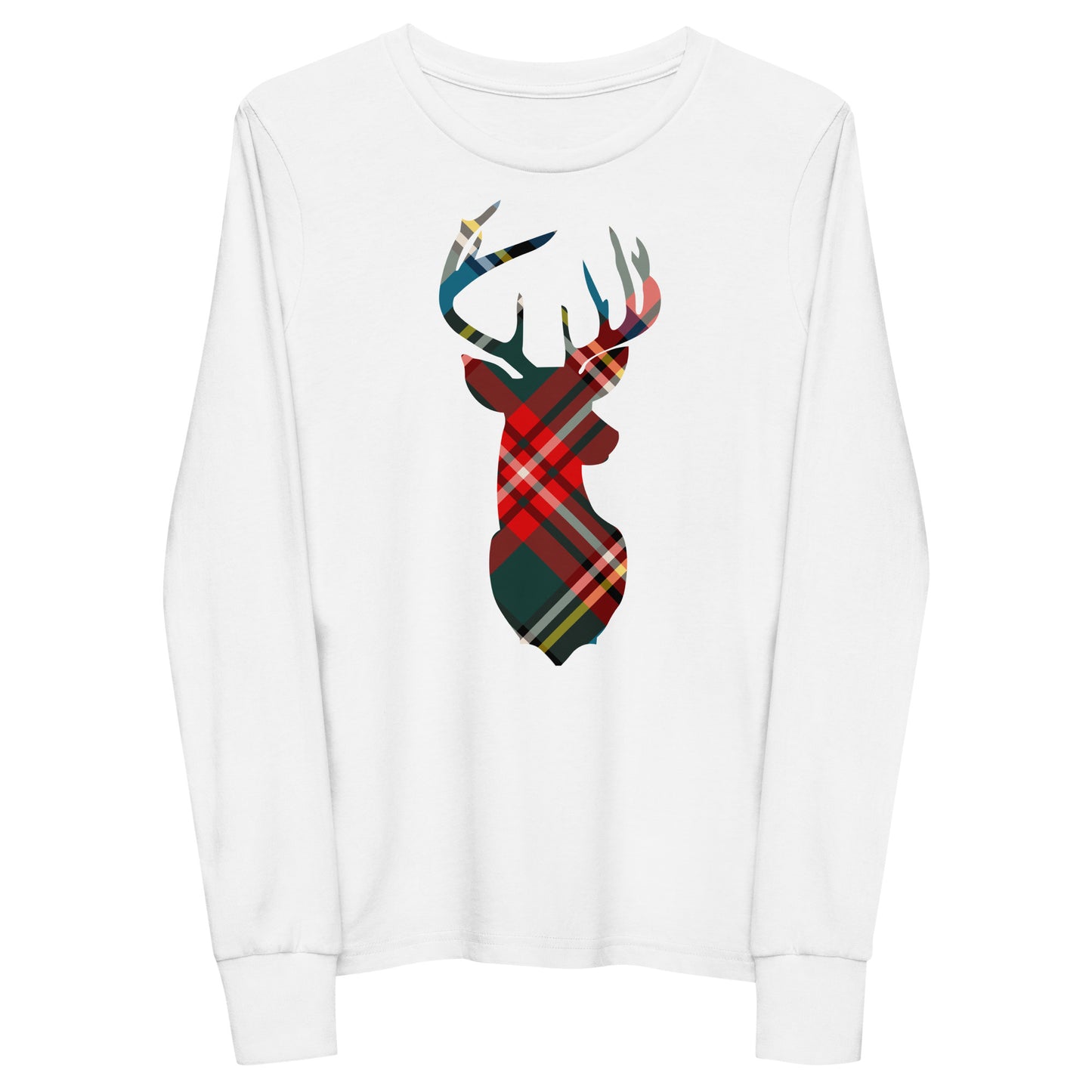 Holiday Red Buck - Youth long sleeve tee