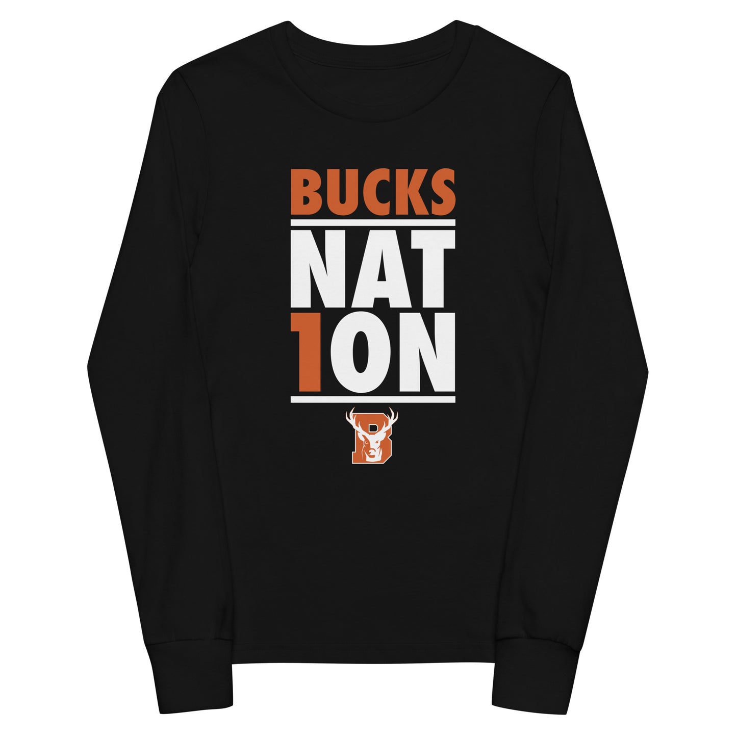 "Bucks Nat1on" - Youth long sleeve tee