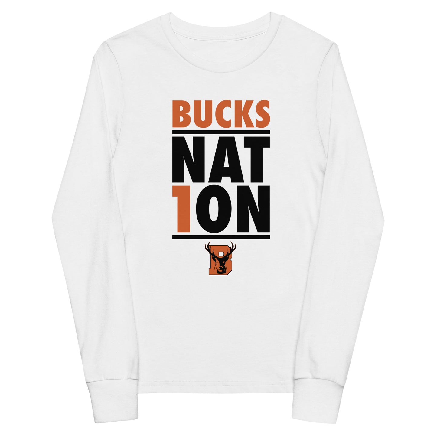 "Bucks Nat1on" - Youth long sleeve tee
