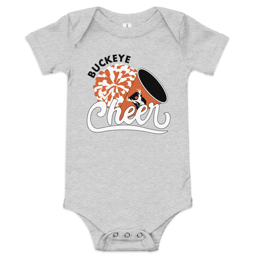 Buckeye Cheer - Baby short sleeve one piece