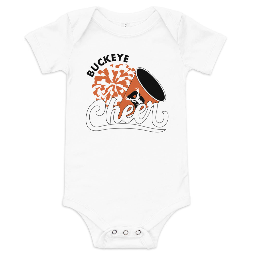 Buckeye Cheer - Baby short sleeve one piece