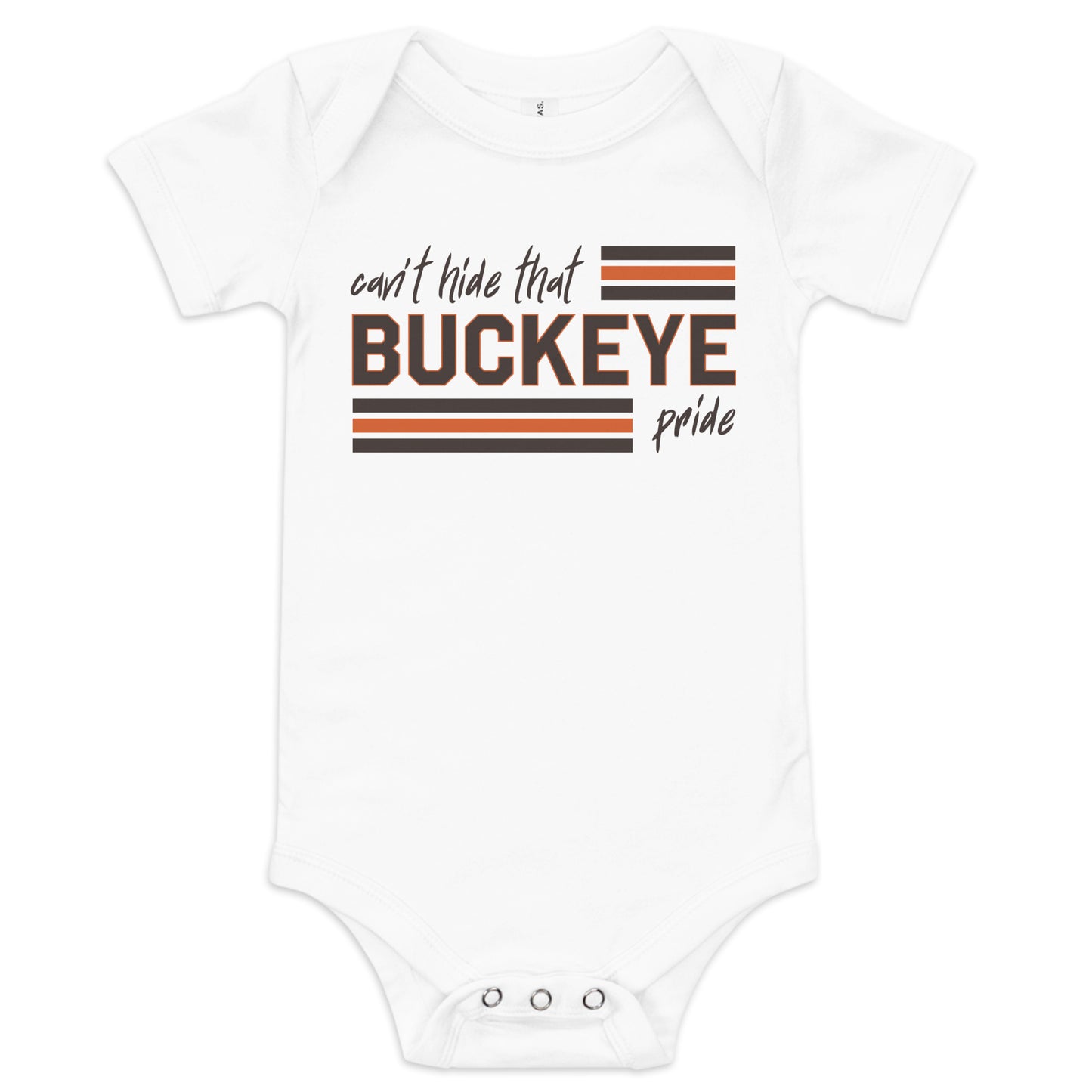 Buckeye Pride - Baby short sleeve one piece