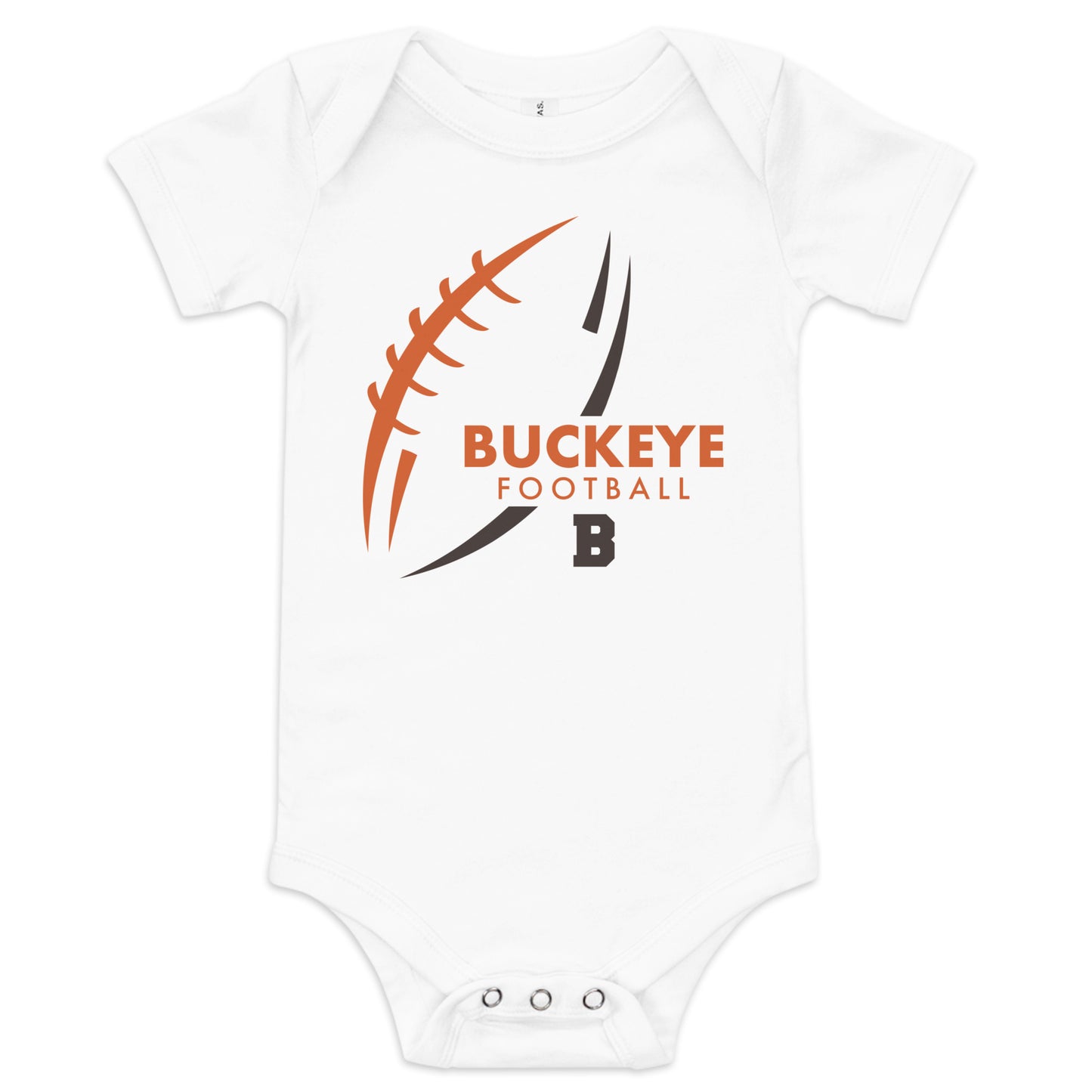 Buckeye Football - Baby short sleeve one piece