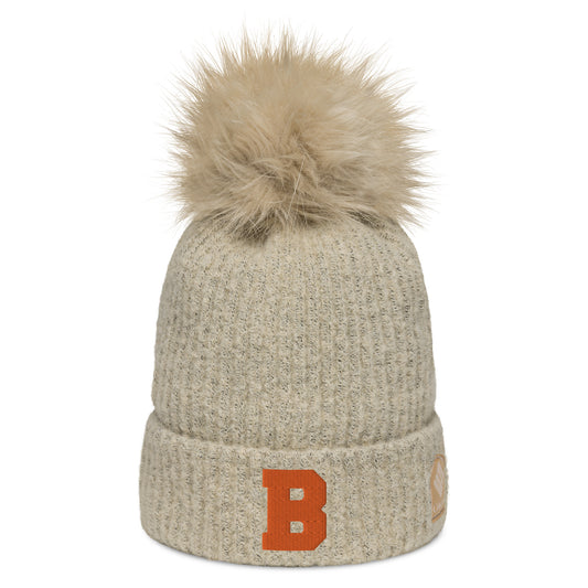 Buckeye B - Columbia pom-pom beanie