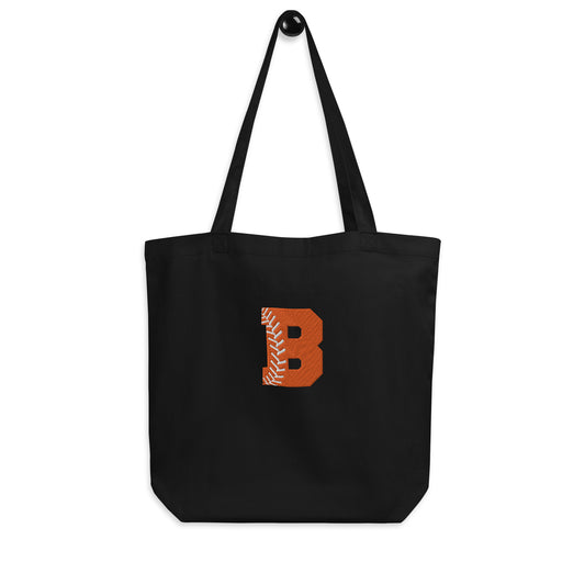 Buckeye Baseball/Softball B - Embroidered Medium Eco Tote Bag