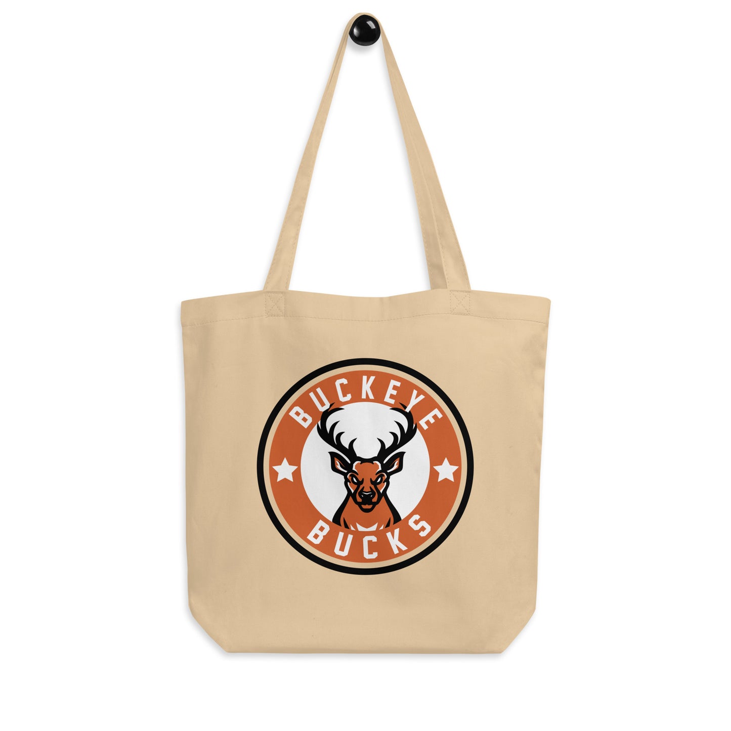 Buckeye Buck Circle - Medium Eco Tote Bag