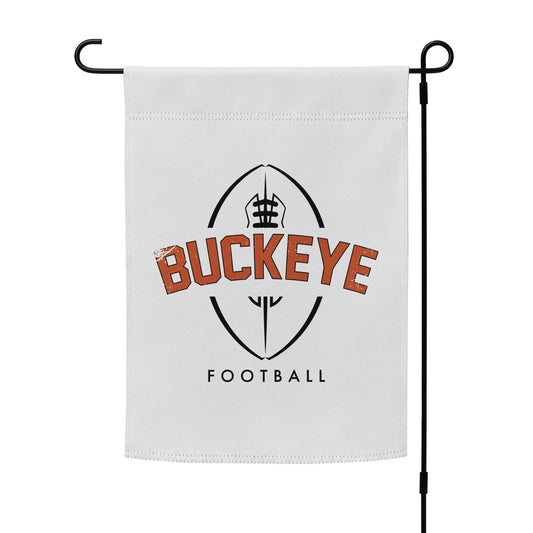 Buckeye Distressed Football - Garden Flag