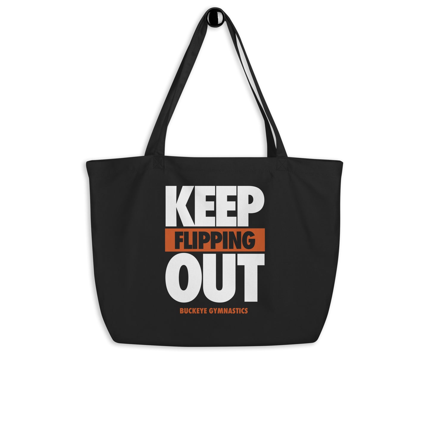 Keep Flipping Out - Large organic tote bag