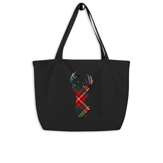 Holiday Red Buck - Large organic tote bag