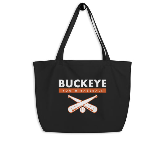 Buckeye Youth Baseball - Large organic tote bag