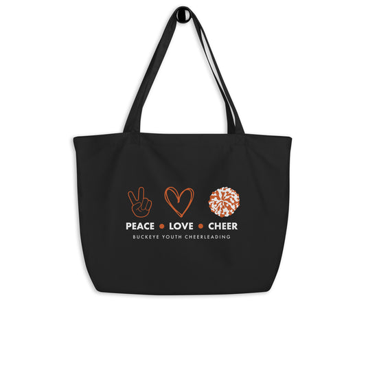 Buckeye Youth Cheerleading - Large organic tote bag