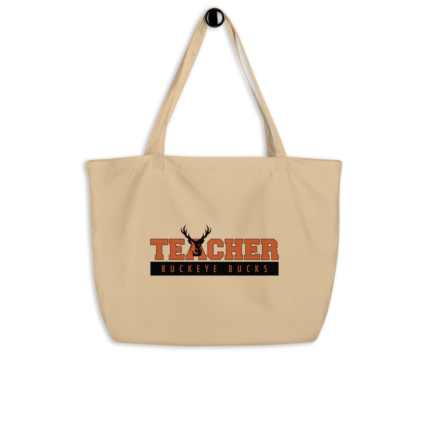 Buckeye Teacher - Large organic tote bag