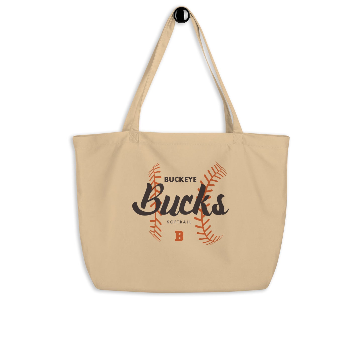 Buckeye Softball - Large organic tote bag