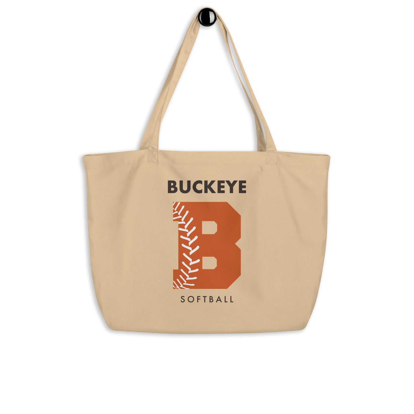 Buckeye Softball - Large organic tote bag