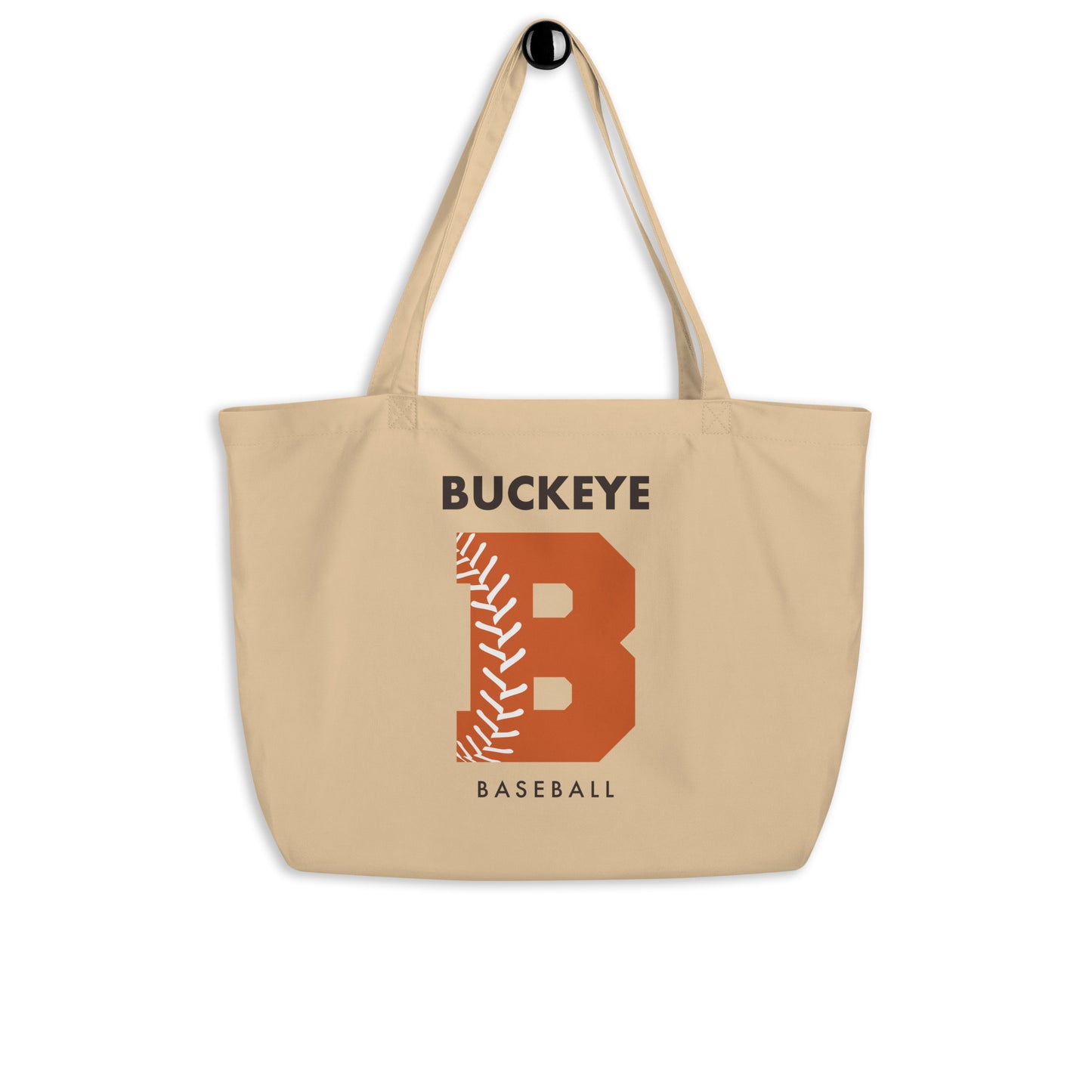 Buckeye Baseball - Large organic tote bag