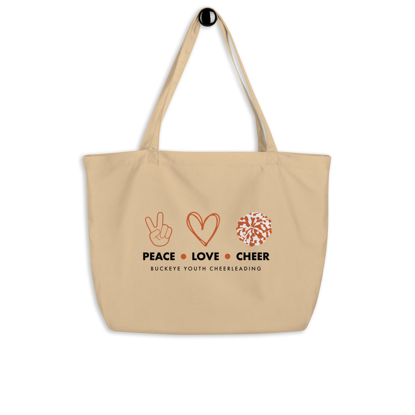 Buckeye Youth Cheerleading - Large organic tote bag