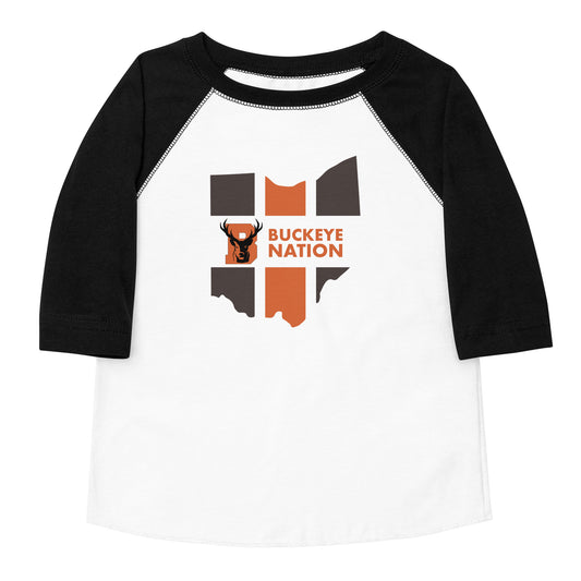 Buckeye Nation - Toddler baseball shirt