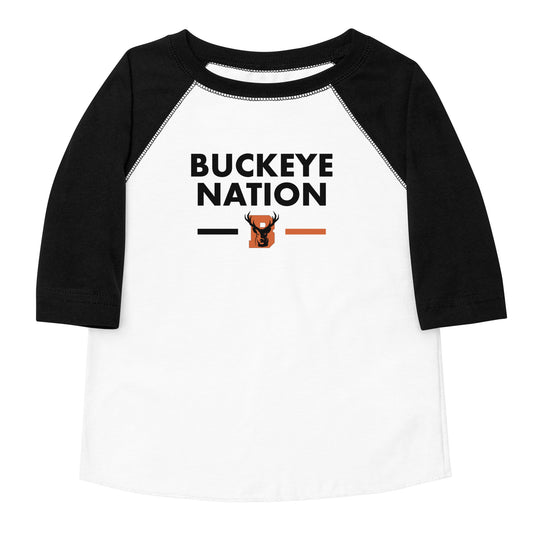 Buckeye Nation - Toddler baseball shirt