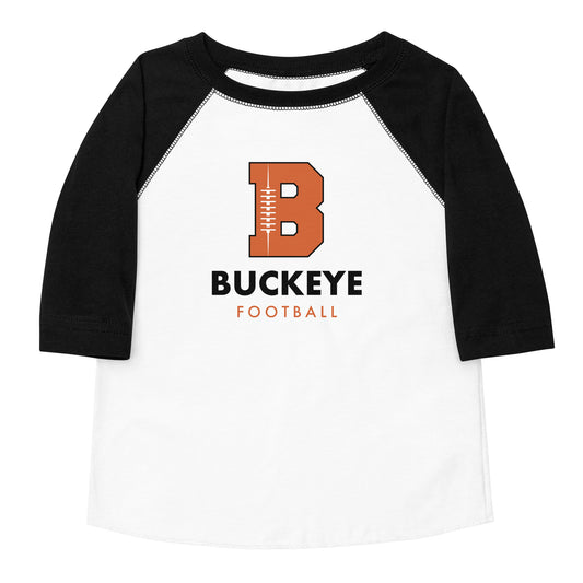 Buckeye Football - Toddler baseball shirt
