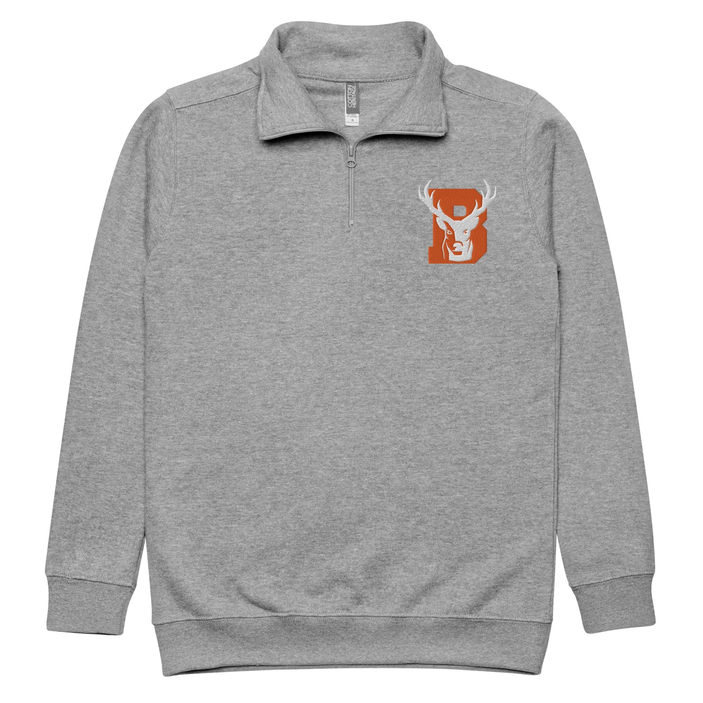 Buckeye Buck - Embroidered Quarter Zip Pullover