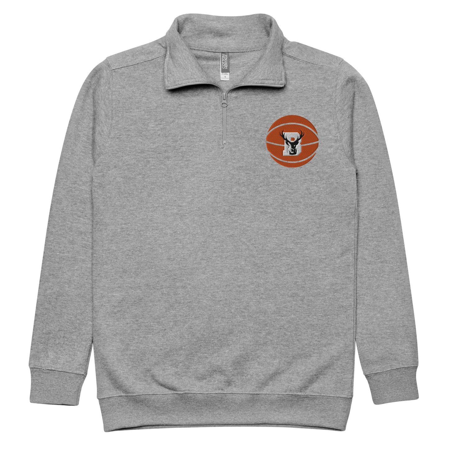 Buckeye Basketball - Embroidered Quarter Zip Pullover