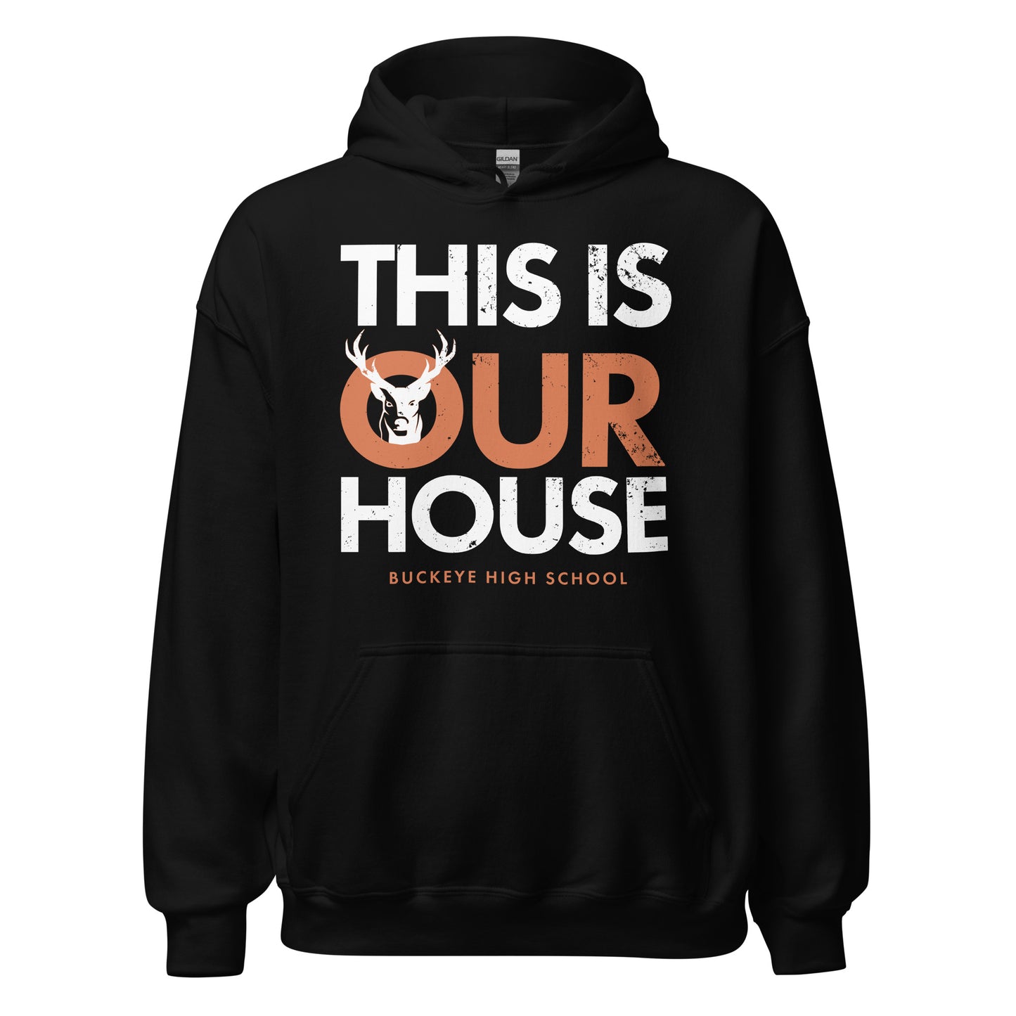 "This Is Our House" - Distressed Hoodie