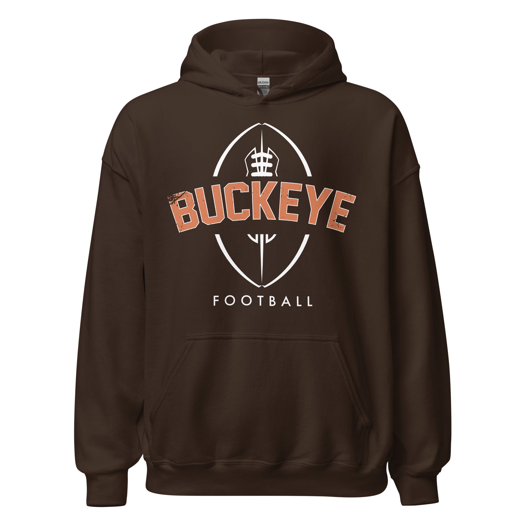 Buckeye Football - Brown Hoodie – Just Us Bucks