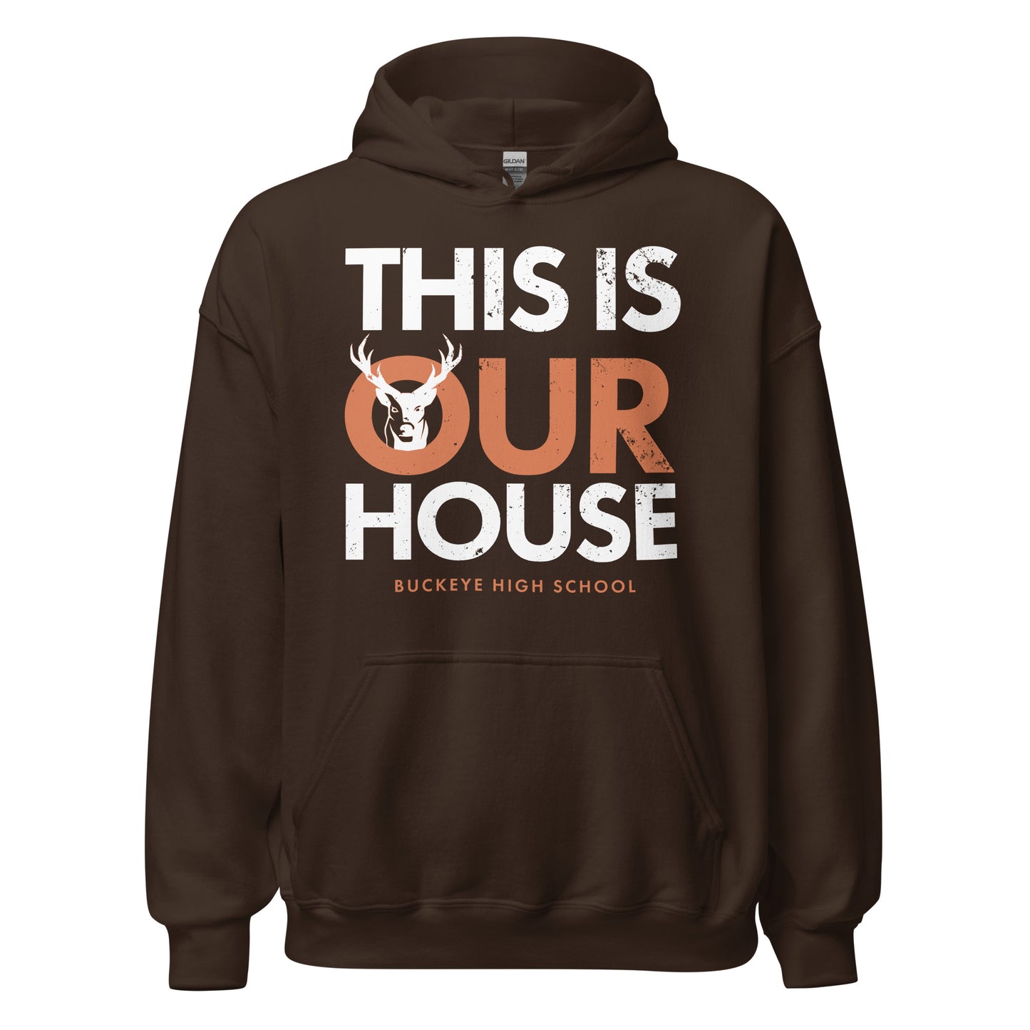 "This Is Our House" - Distressed Hoodie