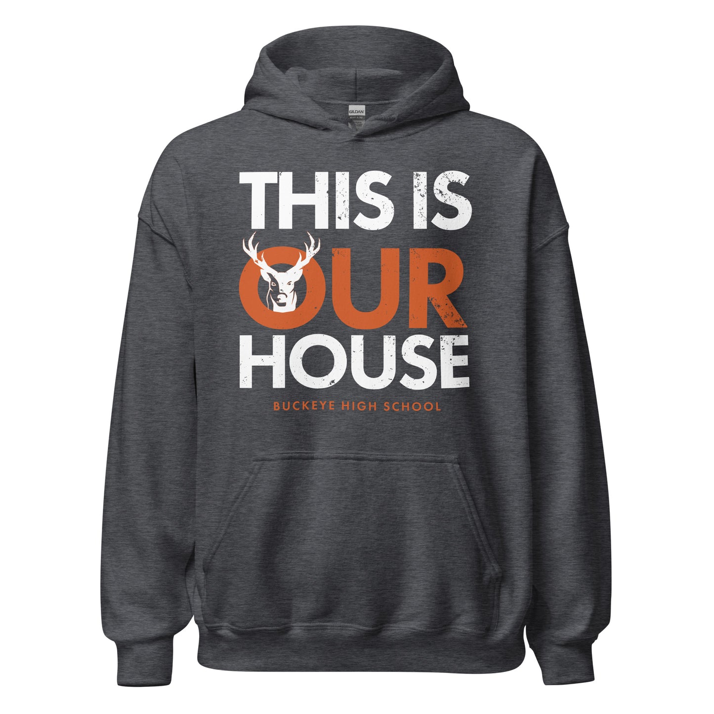 "This Is Our House" - Distressed Hoodie