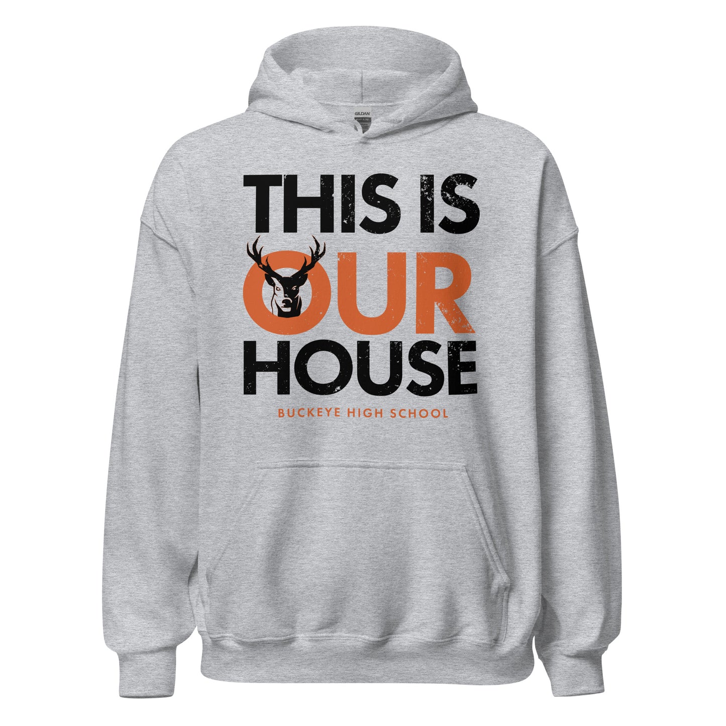 "This Is Our House" - Distressed Hoodie