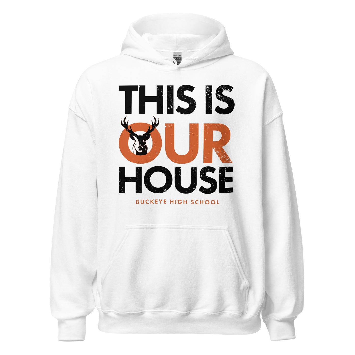 "This Is Our House" - Distressed Hoodie