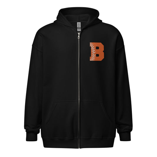 Buckeye Baseball/Softball - Embroidered Zip Hoodie