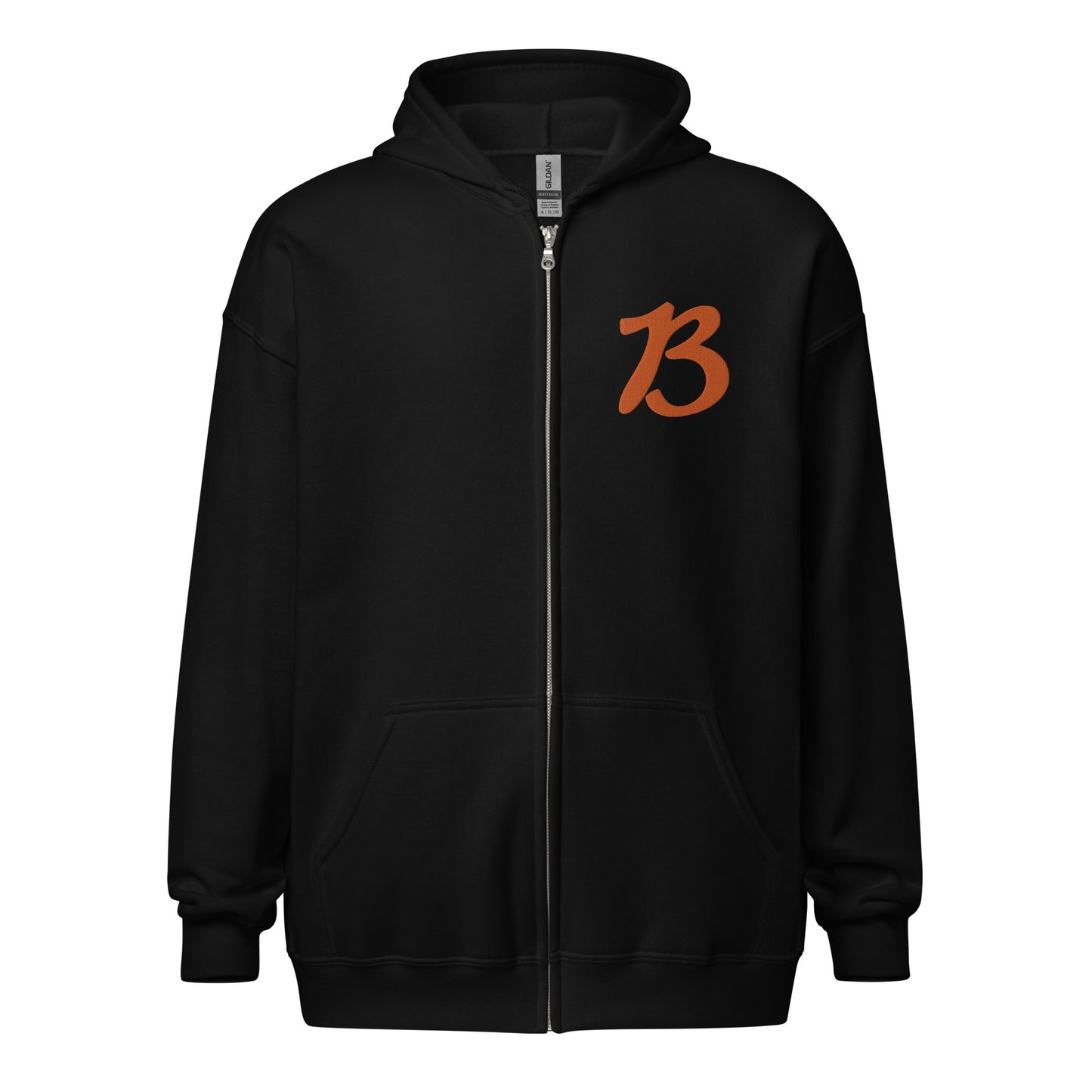 Buckeye B - Embroidered Zip Hoodie