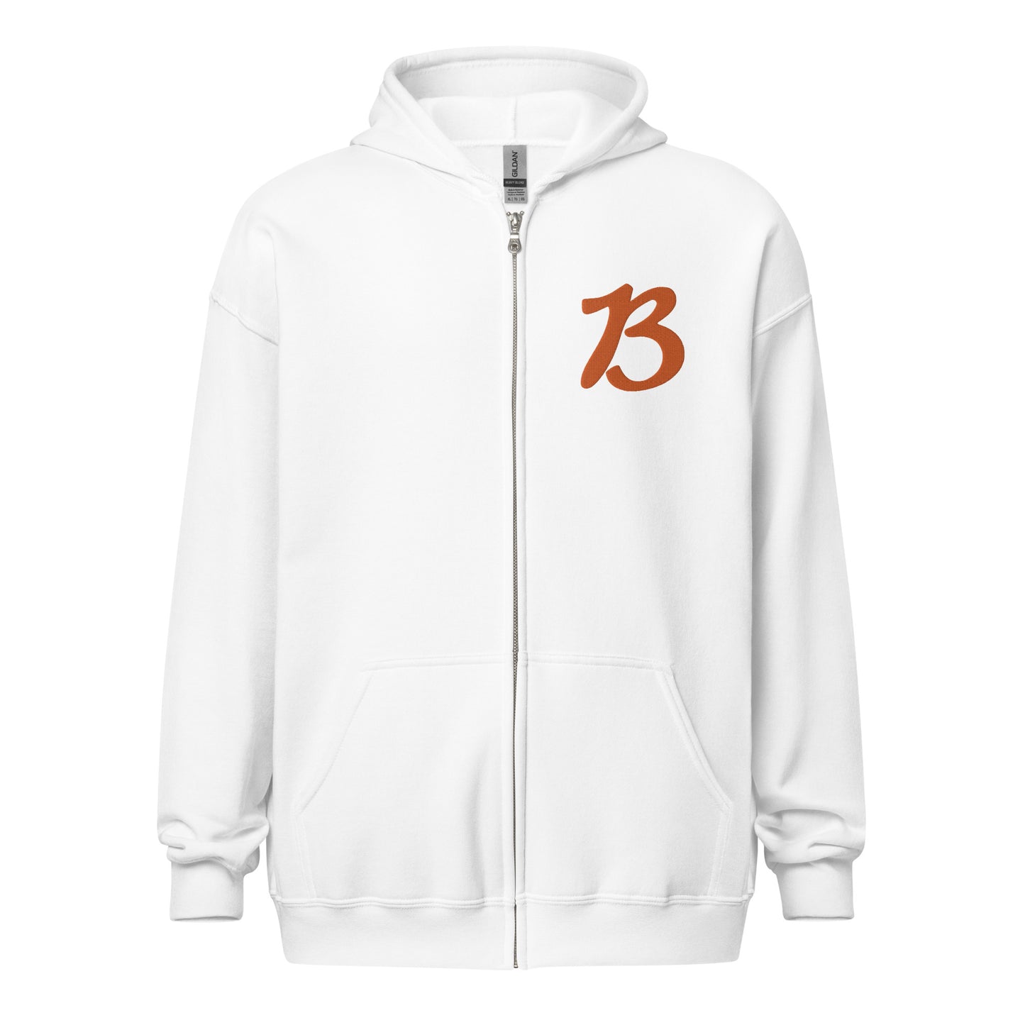 Buckeye B - Embroidered Zip Hoodie