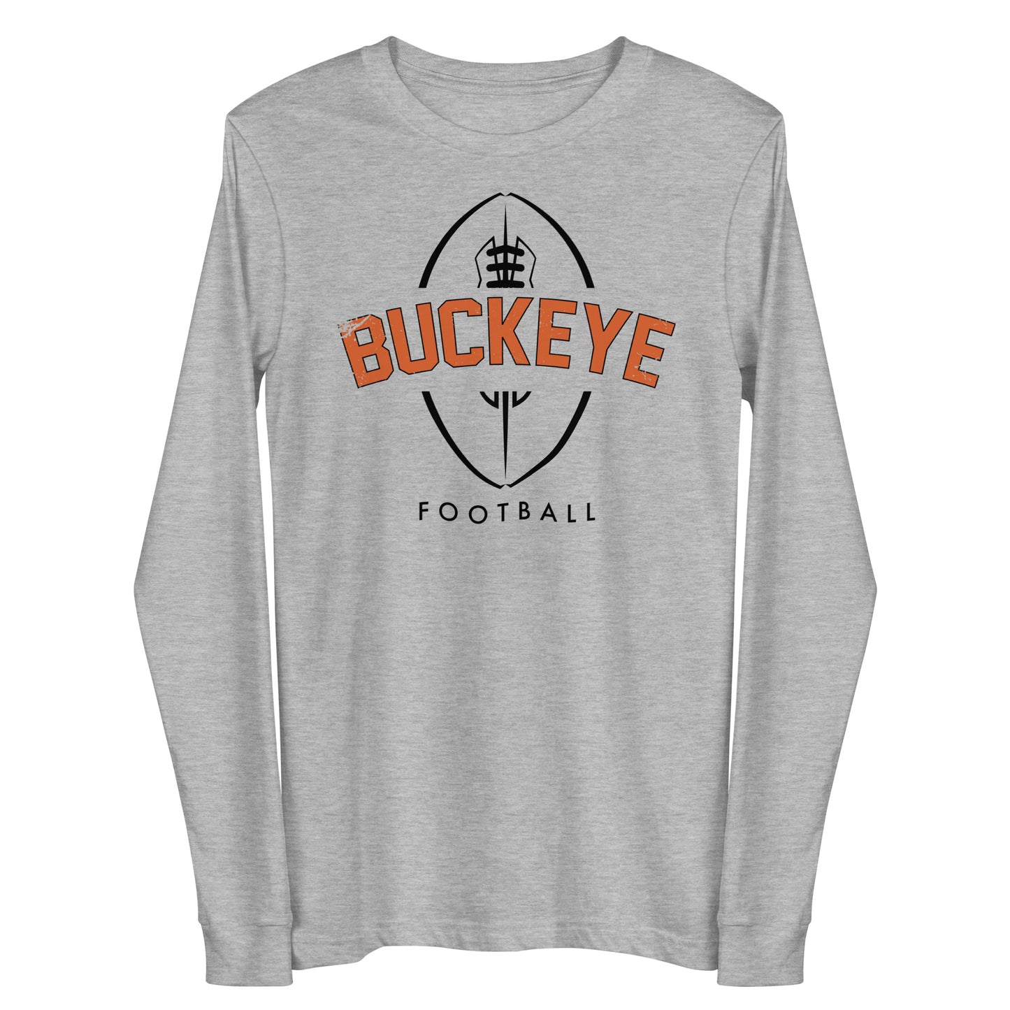 Buckeye Football Distressed - Long Sleeve Tee