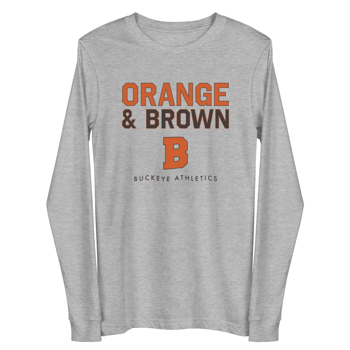 Orange & Brown - Long Sleeve Tee