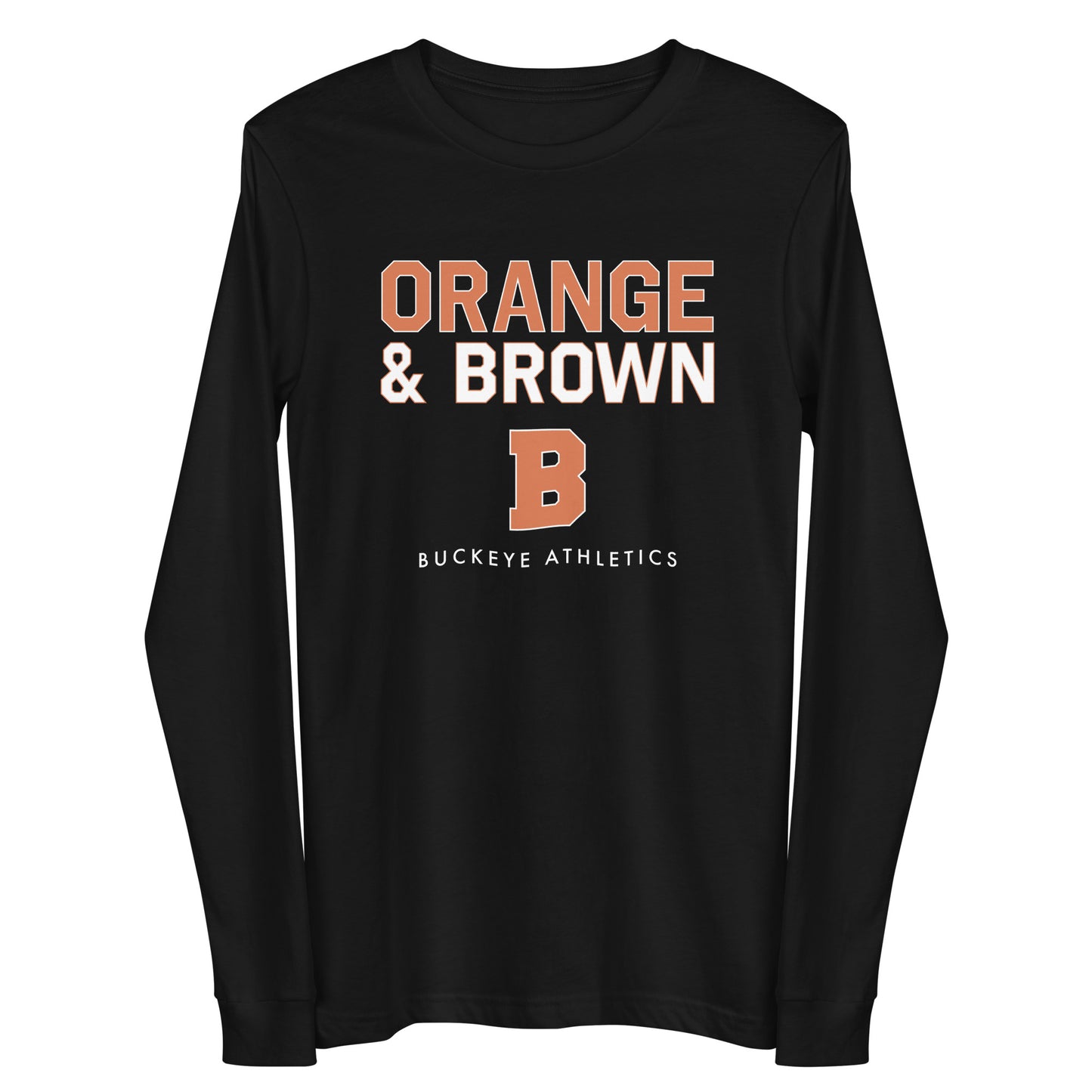 Orange & Brown - Long Sleeve Tee