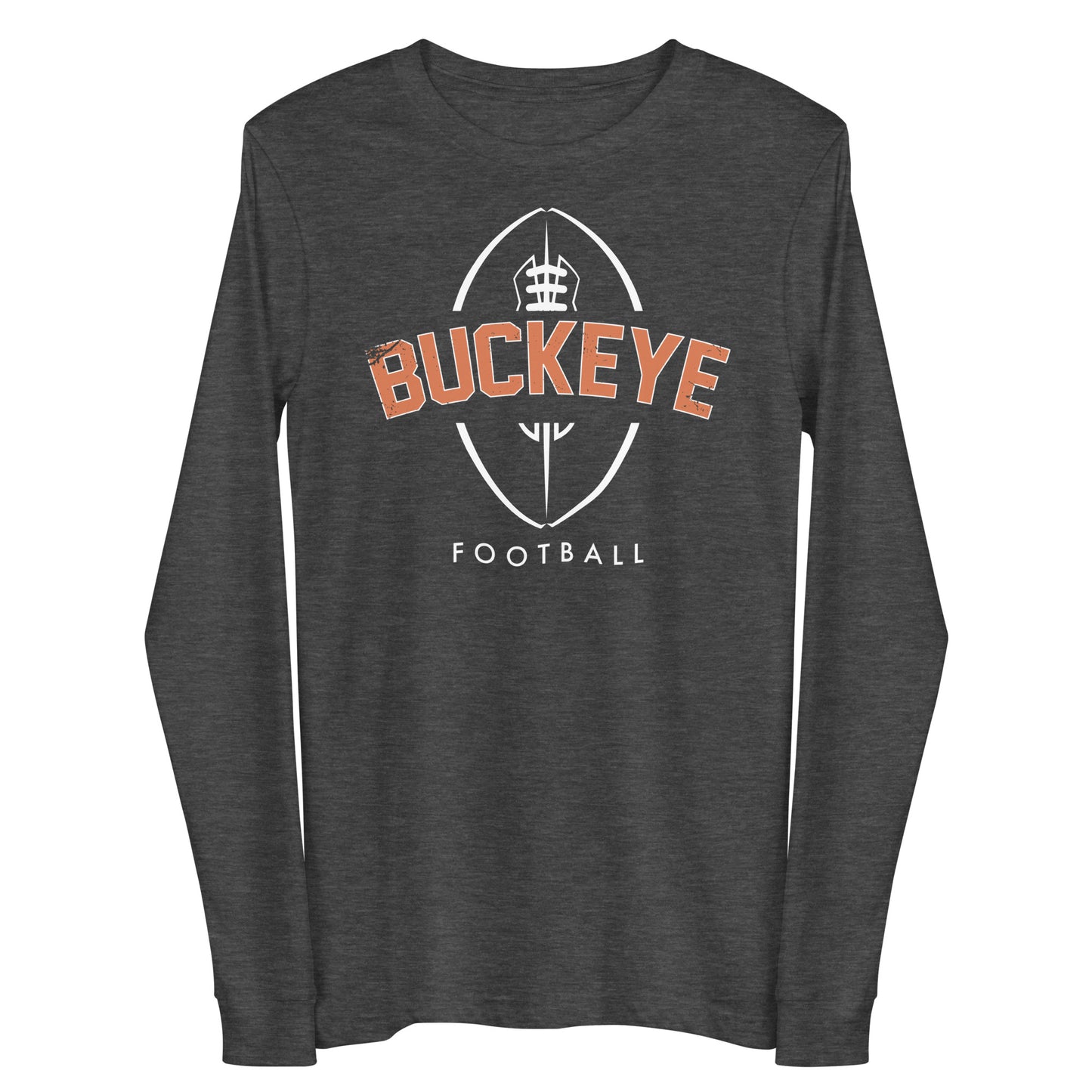 Buckeye Football Distressed - Long Sleeve Tee