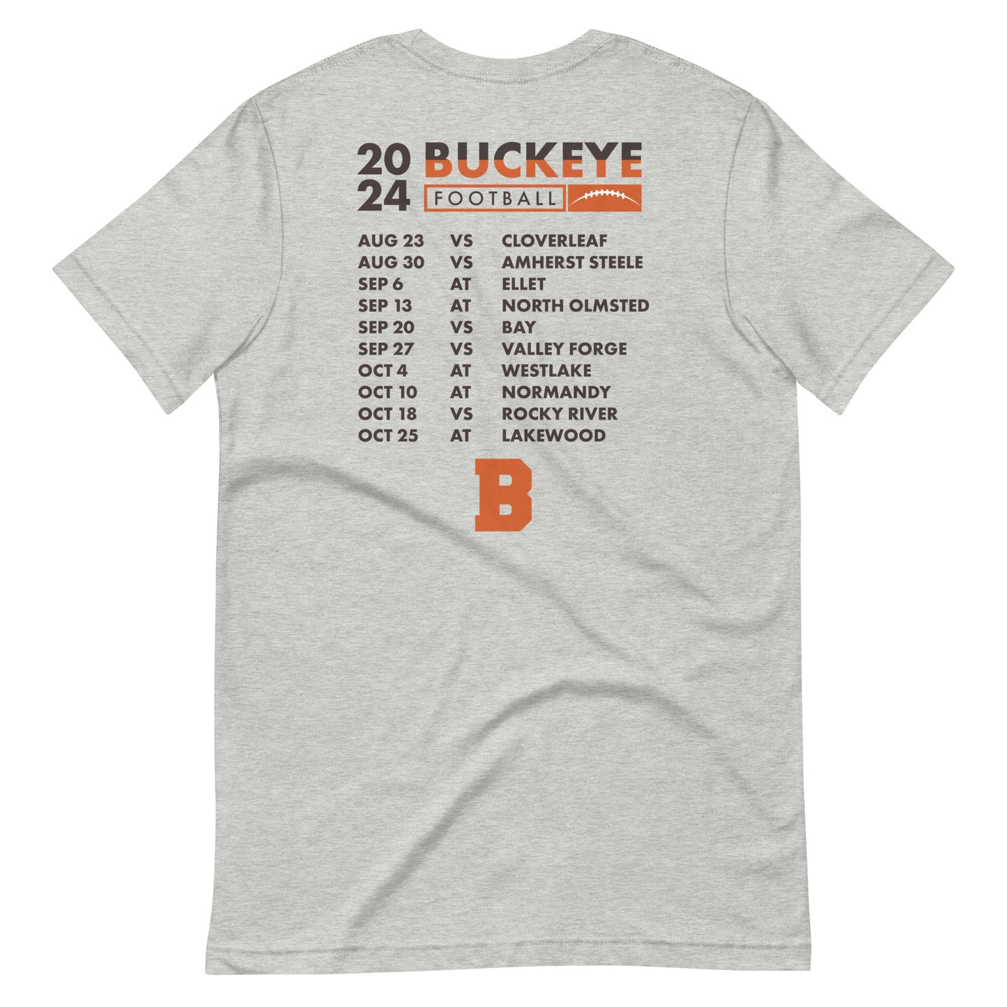 Buckeye 2024 Football - Schedule Tee