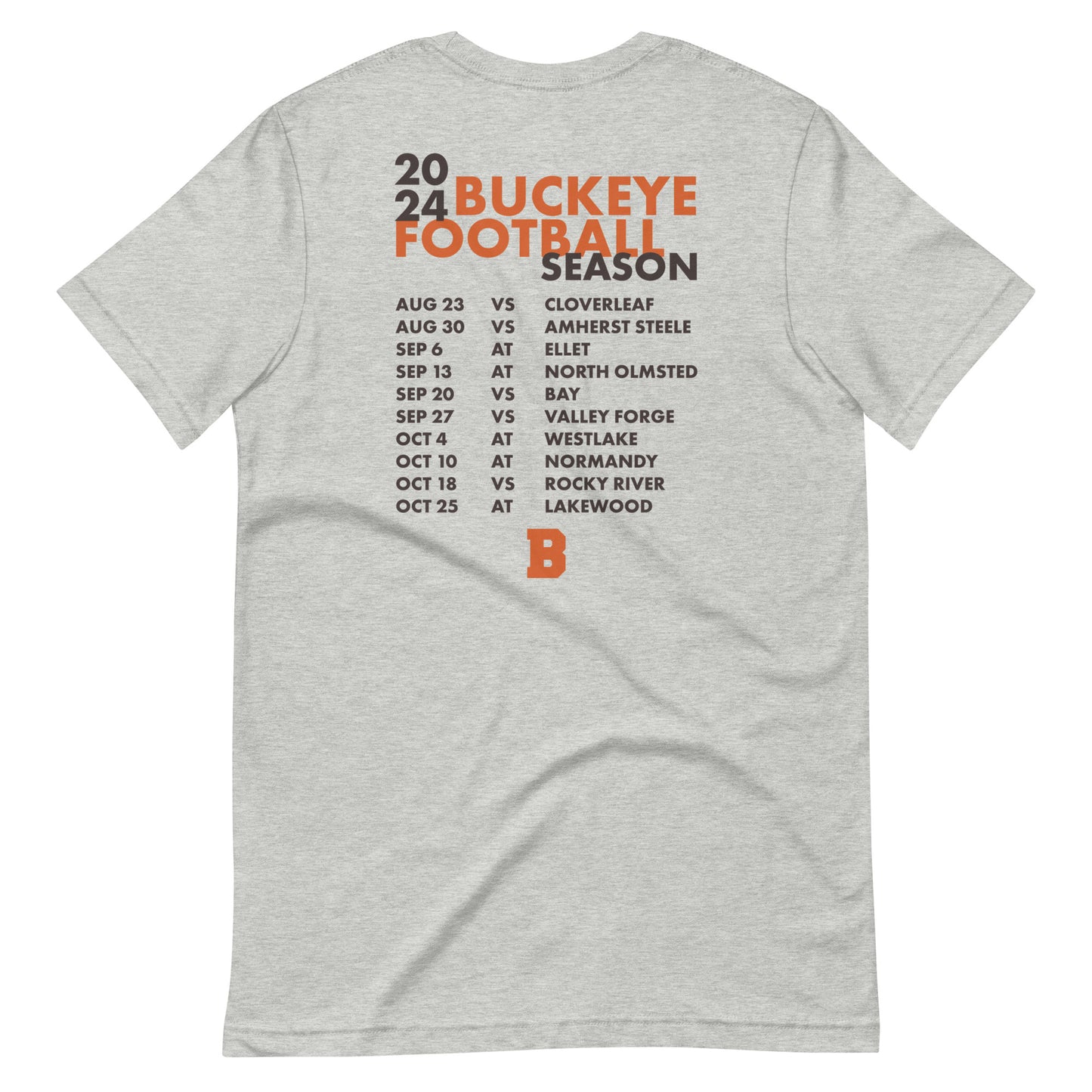 Buckeye 2024 Football - Schedule Tee