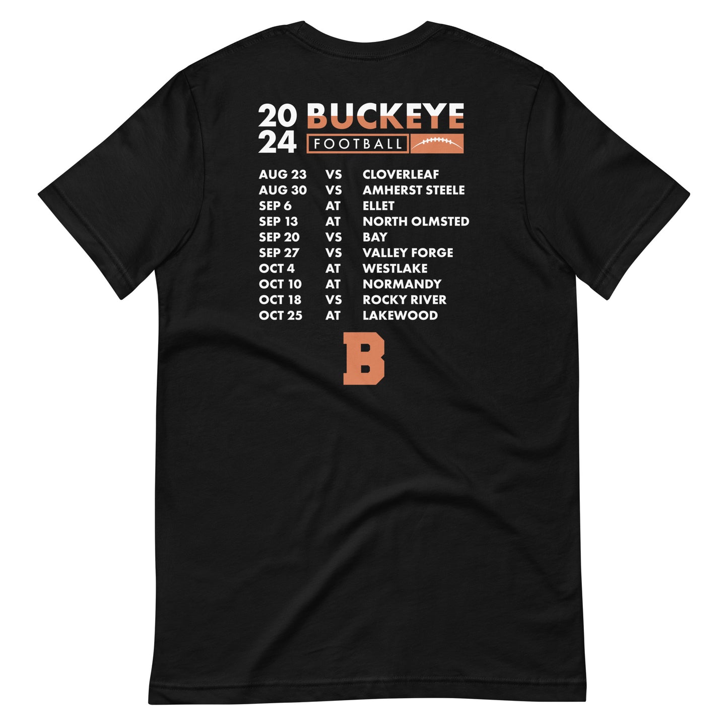 Buckeye 2024 Football - Schedule Tee