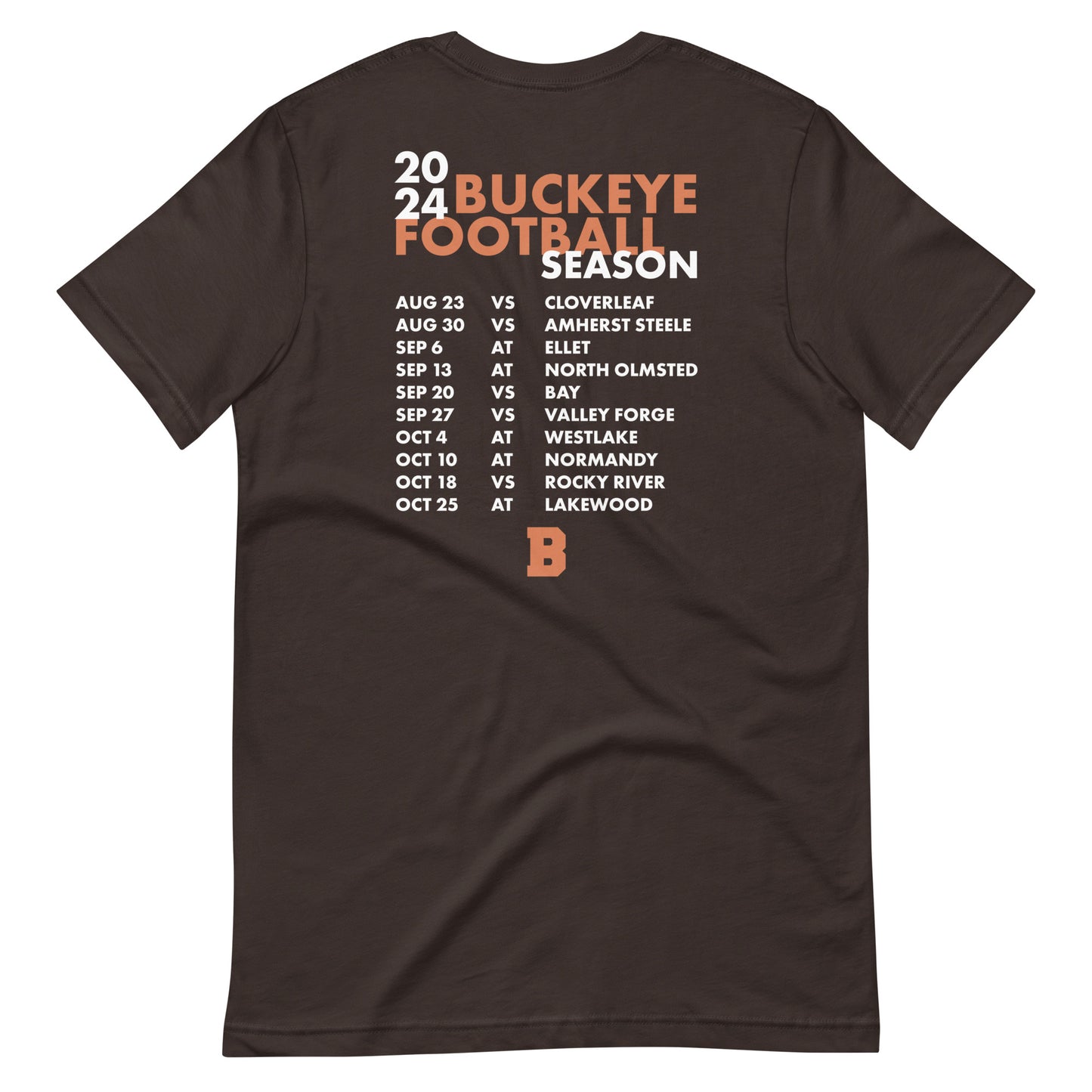 Buckeye 2024 Football - Schedule Tee