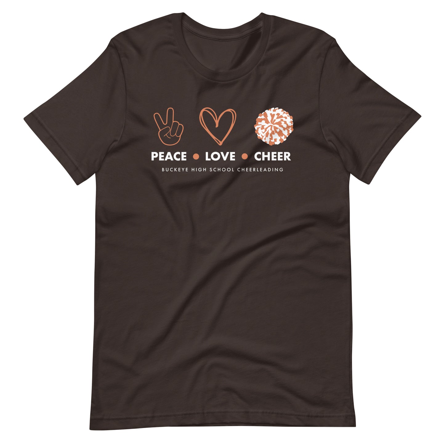 Buckeye Peace Love Cheer - Tee