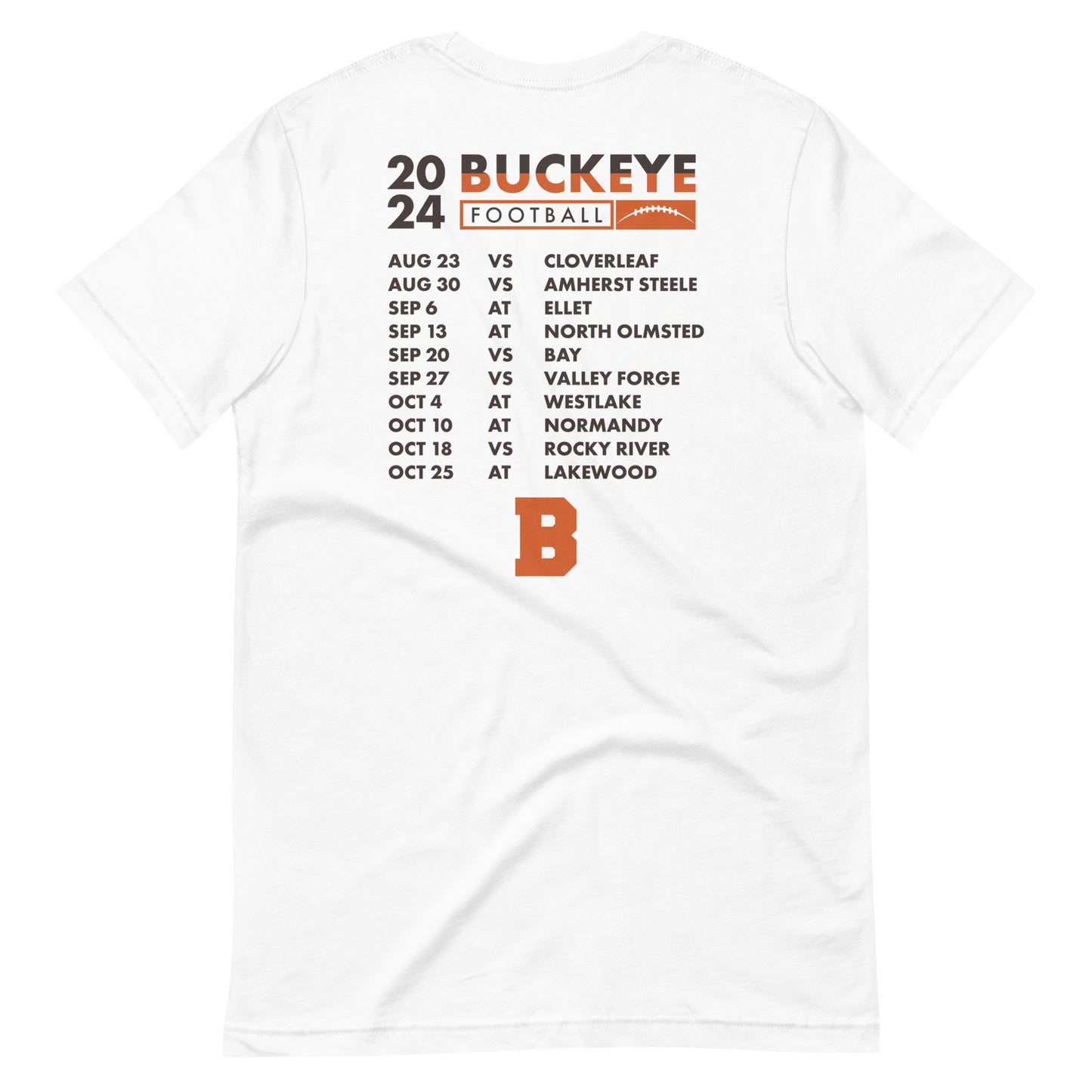 Buckeye 2024 Football - Schedule Tee