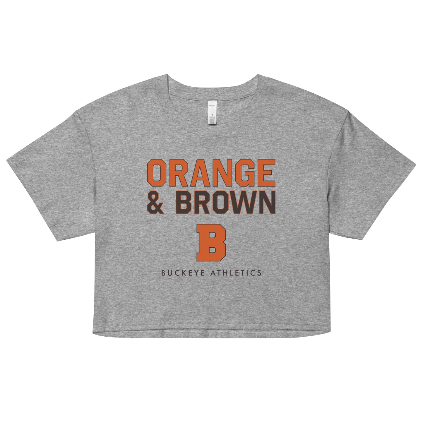 Orange & Brown - Women’s crop top