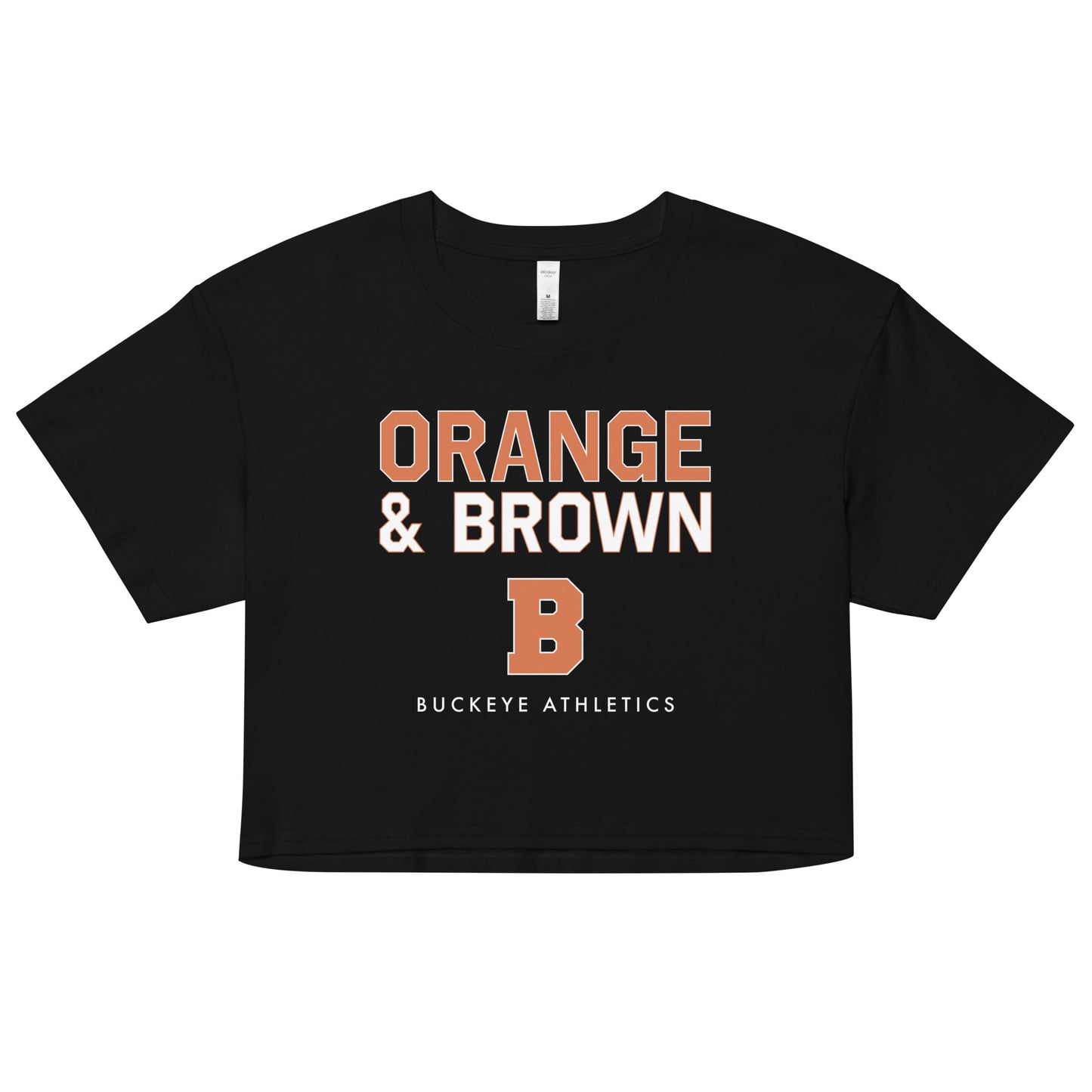 Orange & Brown - Women’s crop top