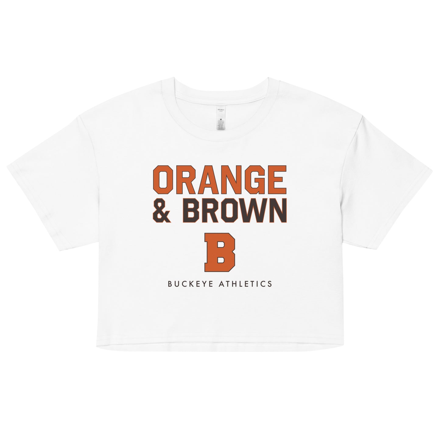 Orange & Brown - Women’s crop top